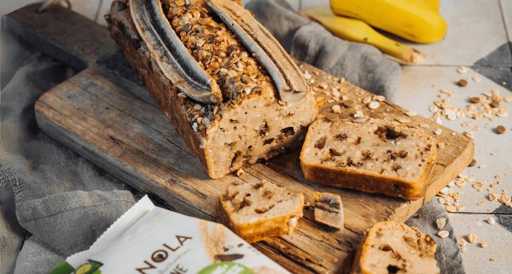 Bananenbrot mit Granola