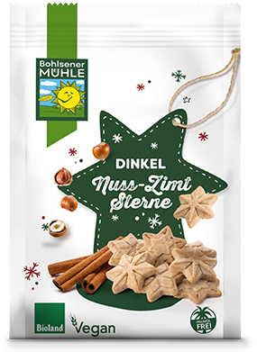 Dinkel Nuss Zimt Sterne