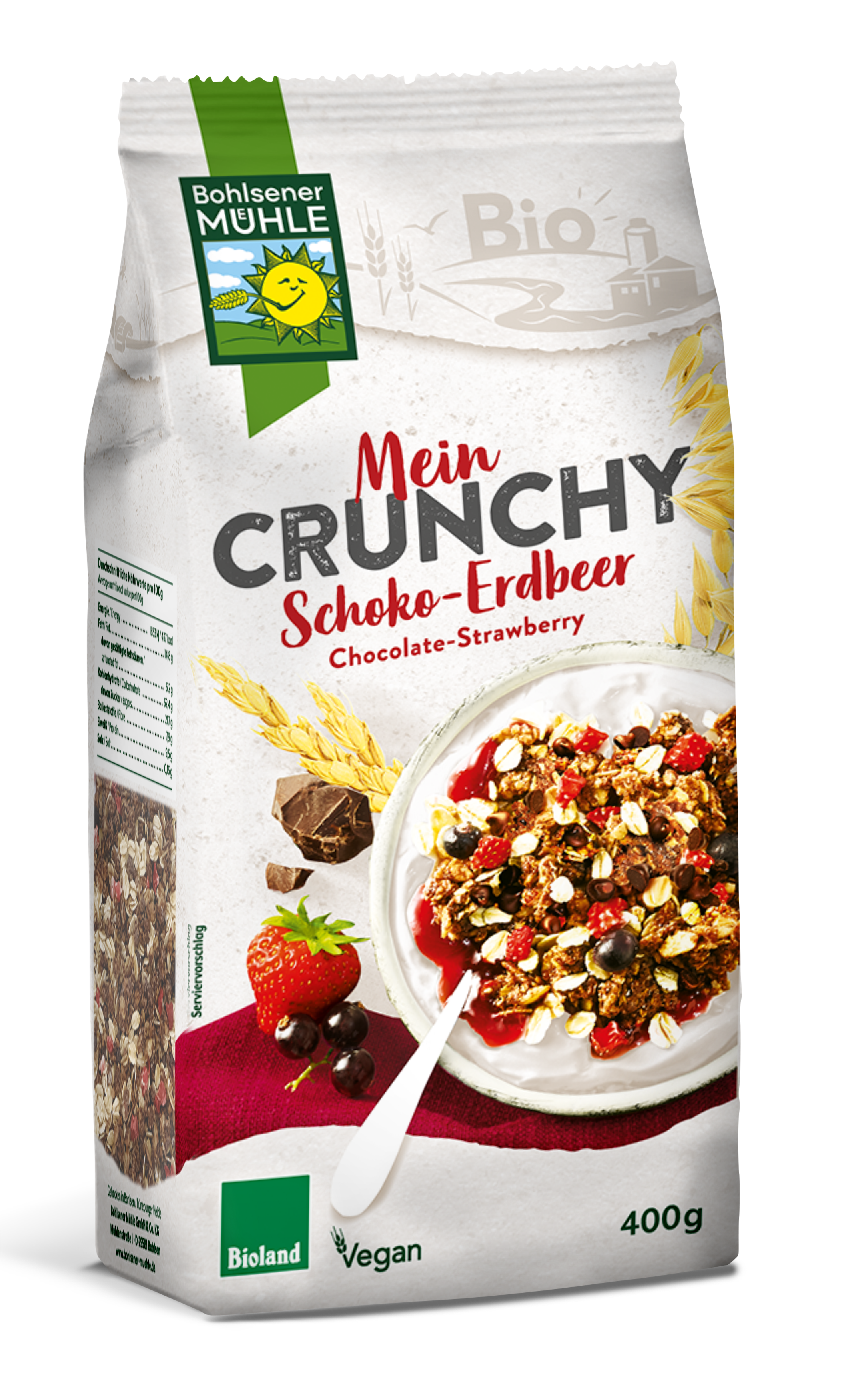 Mein Crunchy Schoko-Erdbeer  | Schoko-Müsli von der Bohlsener Mühle