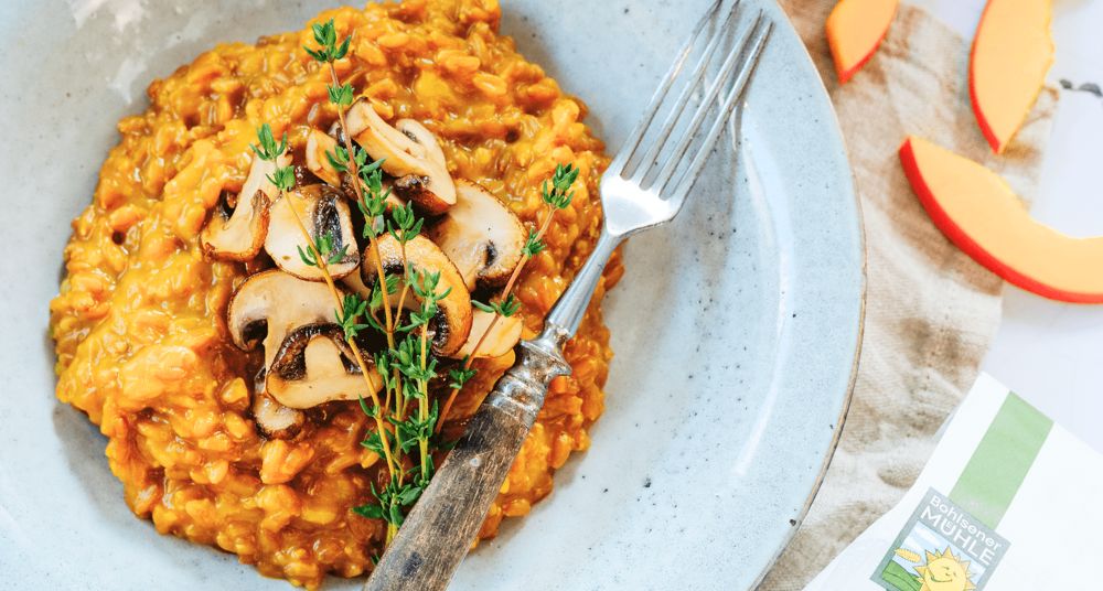 Dinkel-Kürbis Risotto
