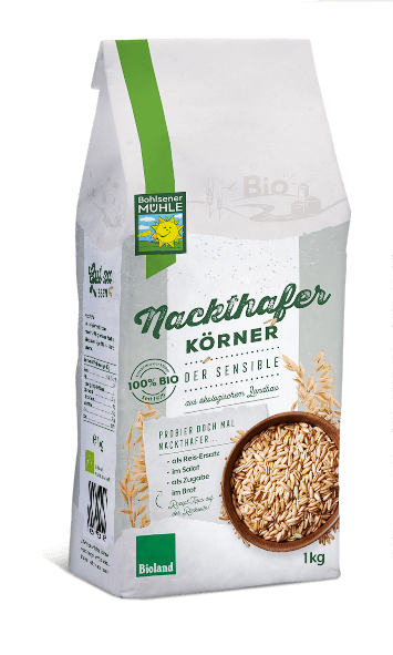 Nackthafer Produkt - Bohlsener Mühle Onlineshop