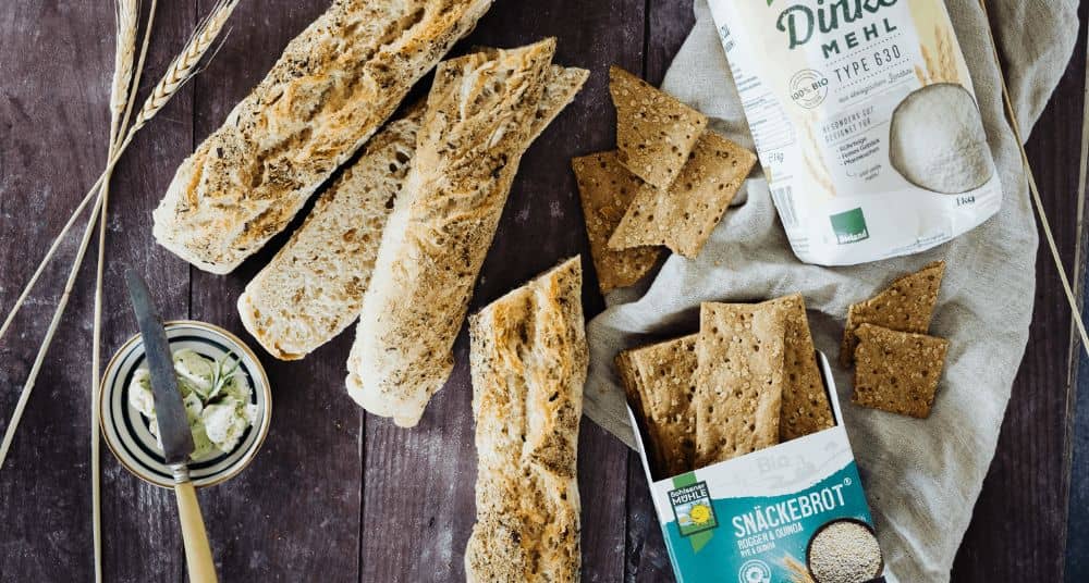 Dinkel-Baguette mit Snäckebrot