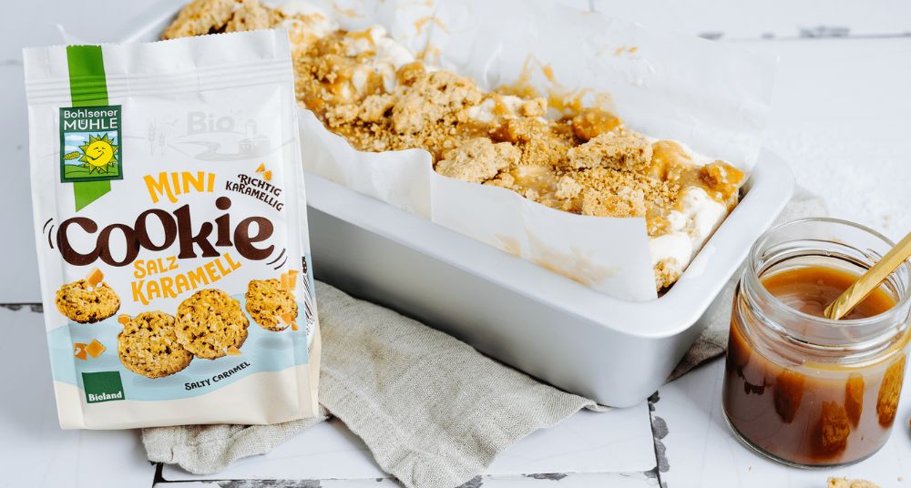 Vanilleeis mit Mini Cookies