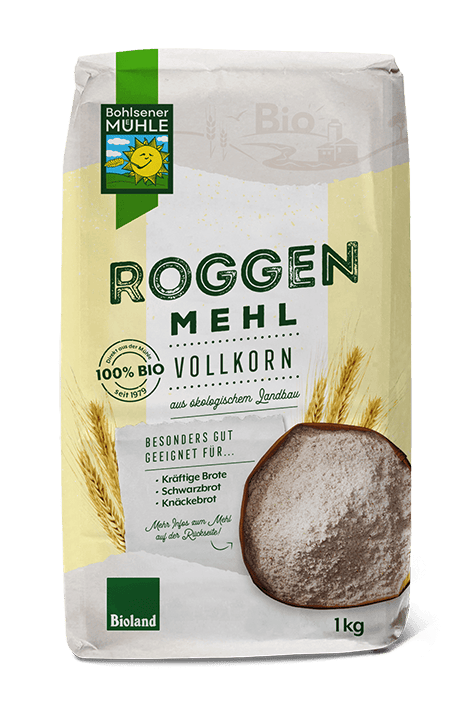Roggen Vollkornmehl | Bohlsener Mühle Onlineshop