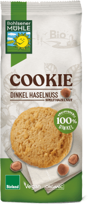 Cookie Dinkel Haselnuss von der Bohlsener Mühle