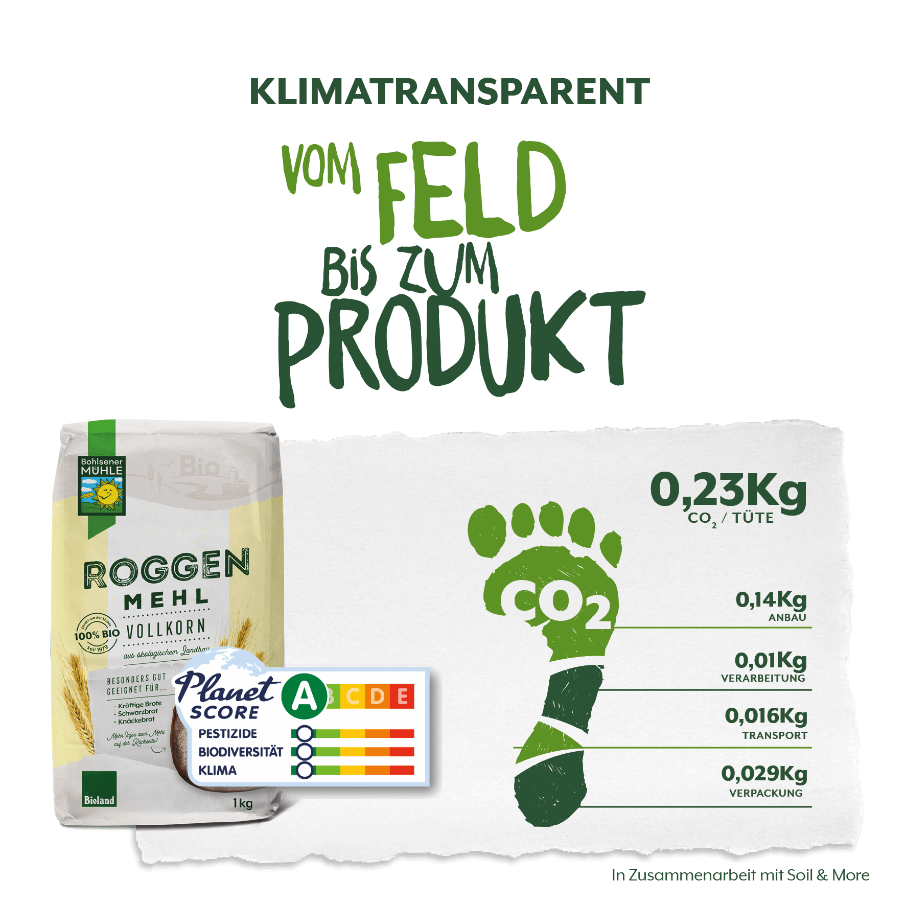 Roggenvollkornmehl 1kg - Planetscore A Roggenvollkornmehl 1 kg - online kaufen
